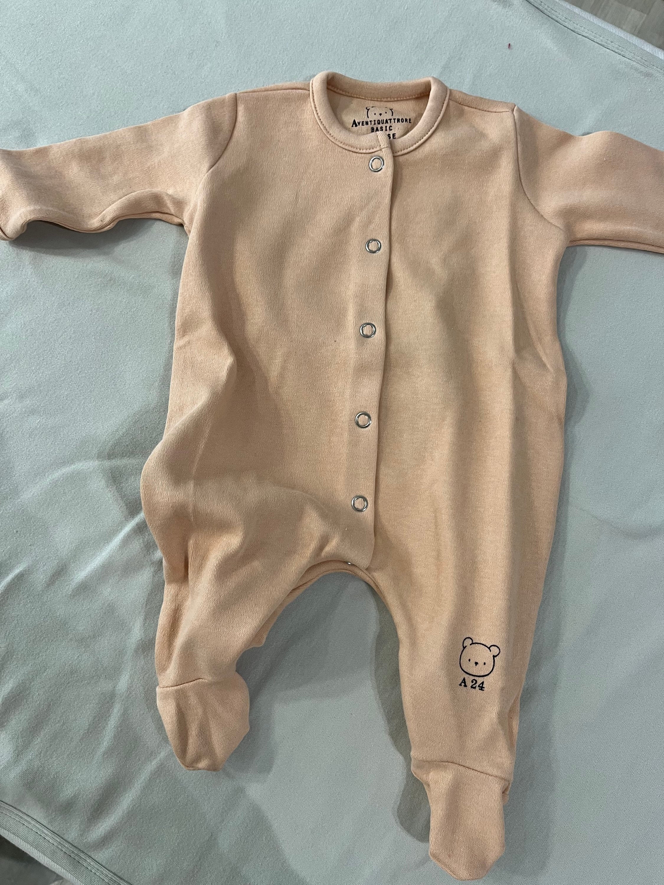 Tutina nascita con piedini aperta davanti nursery