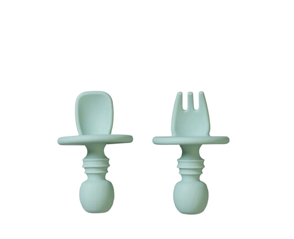 Posate in silicone anti soffocamento
