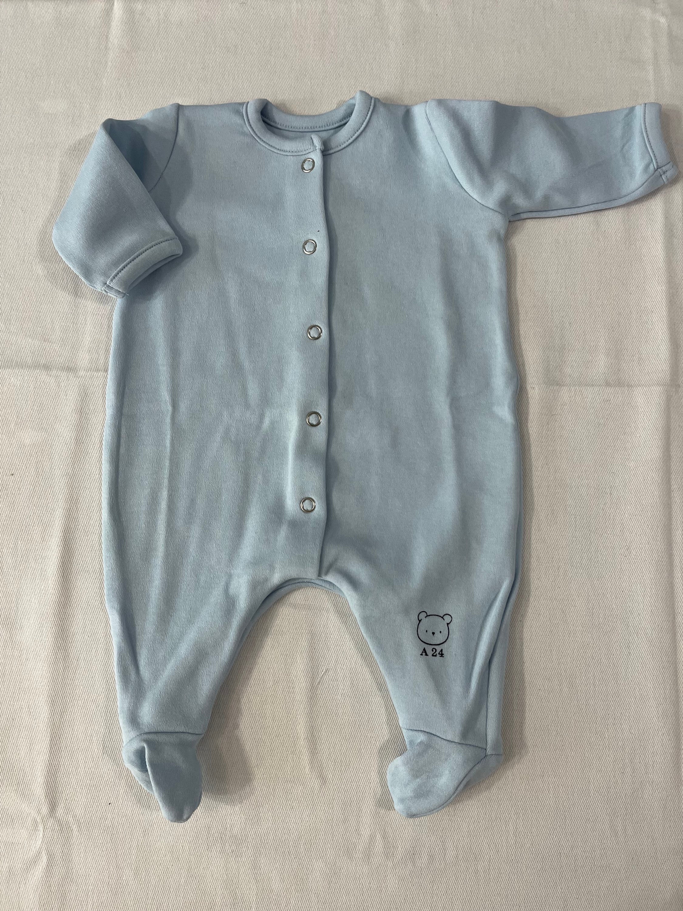 Tutina nascita con piedini aperta davanti nursery