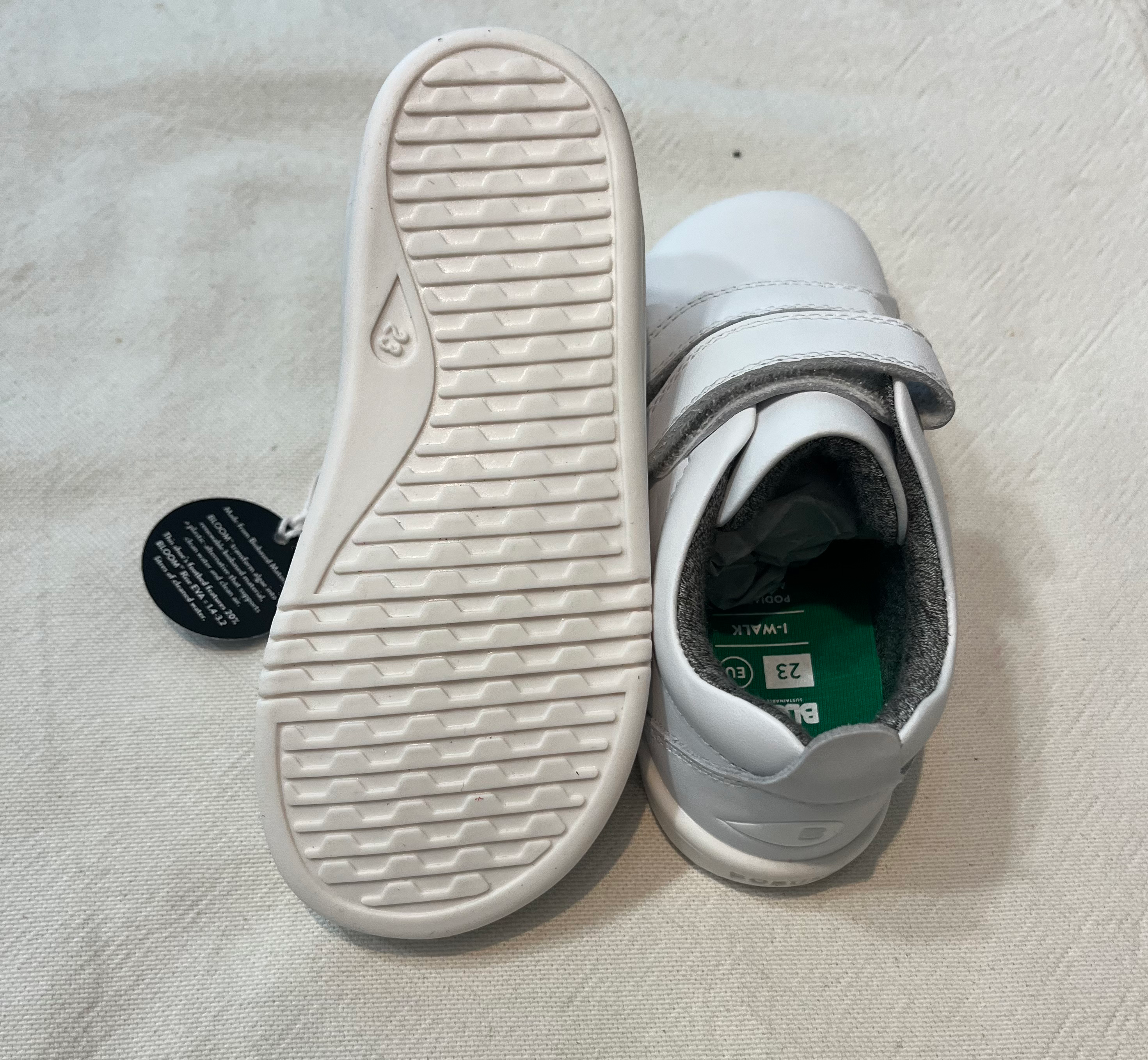 Bobux I walk grass court White