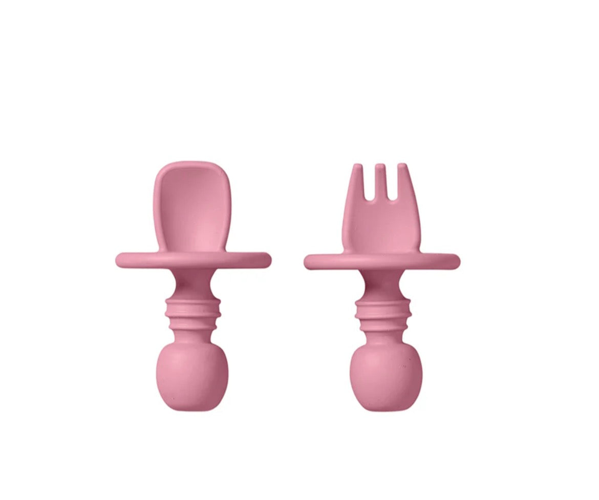 Posate in silicone anti soffocamento
