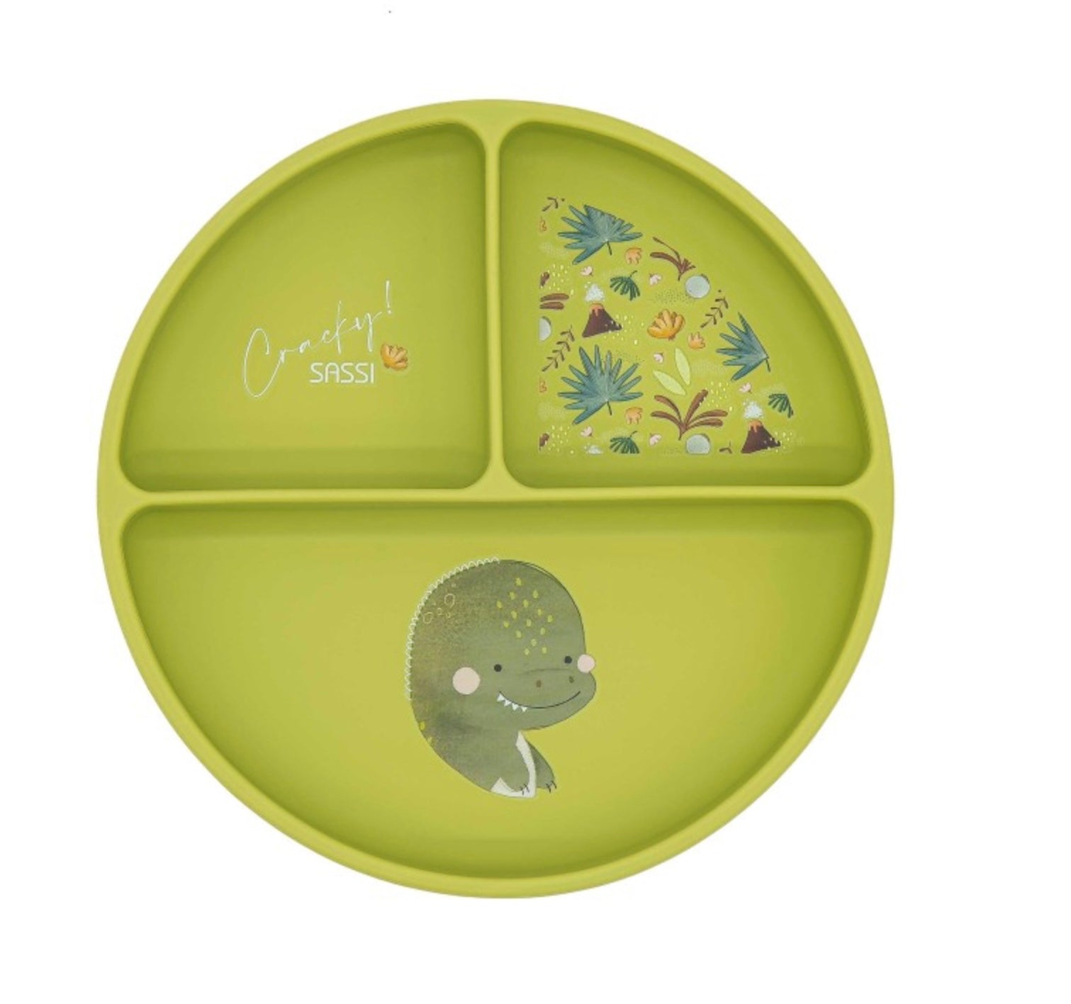 Piatto in silicone con ventosa
