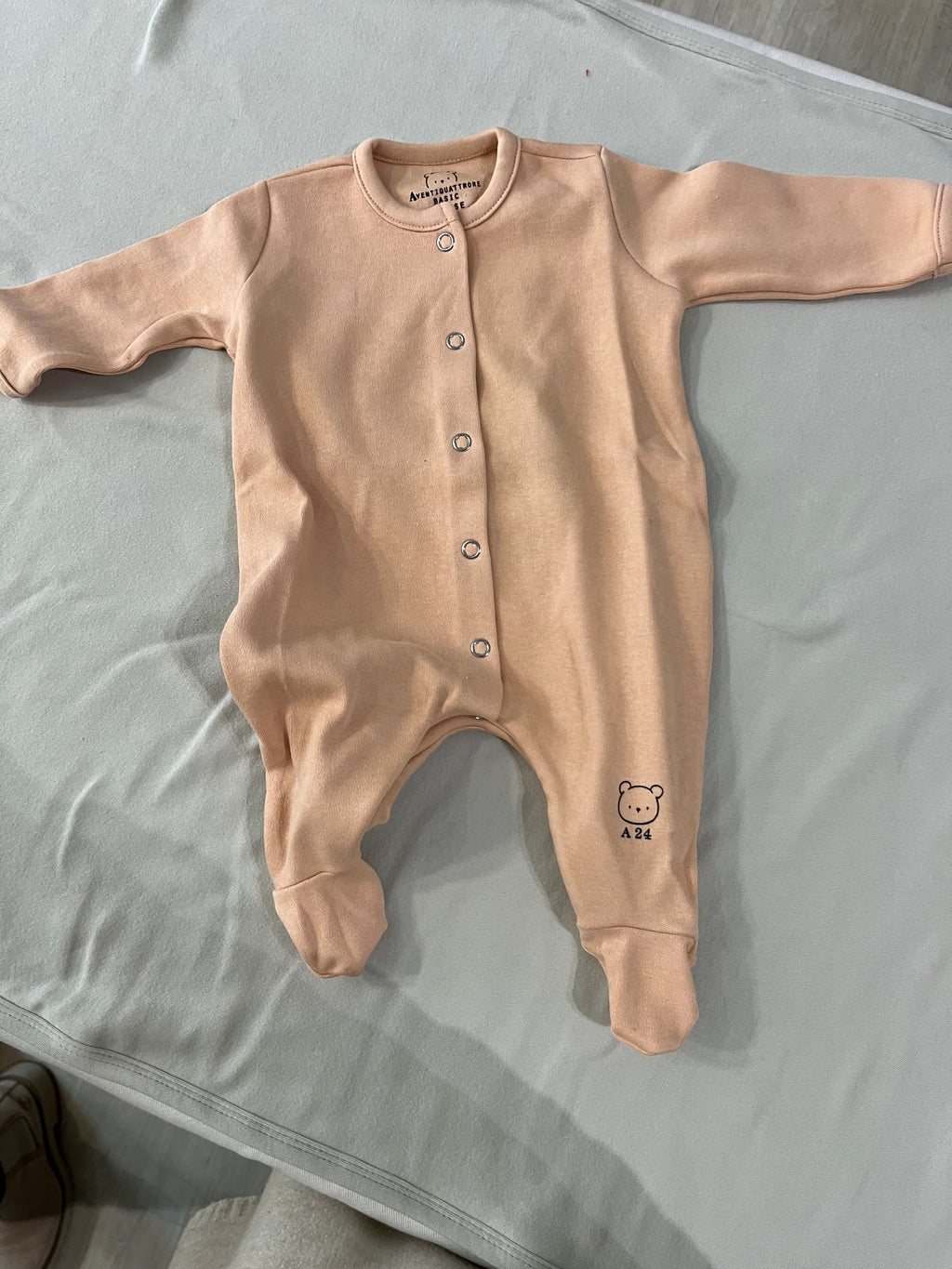 Tutina nascita con piedini aperta davanti nursery