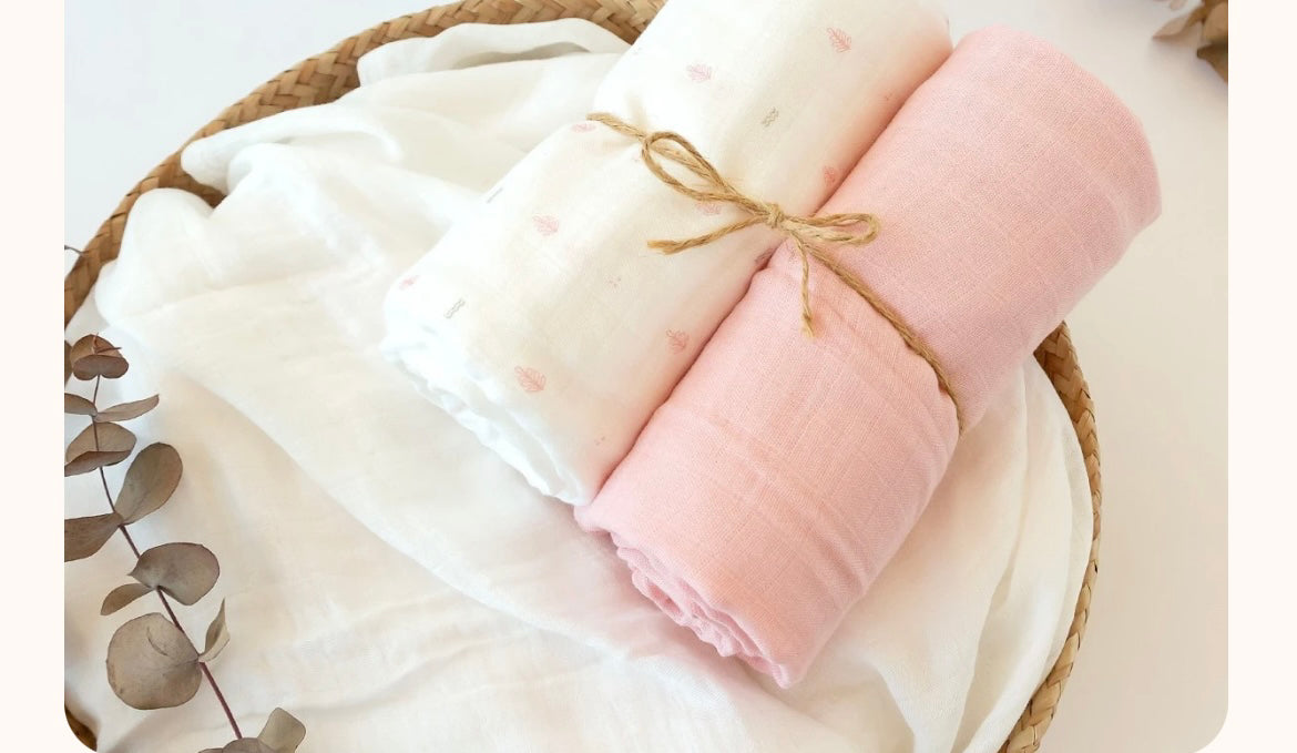 Set 2 mussole 120x120 cm