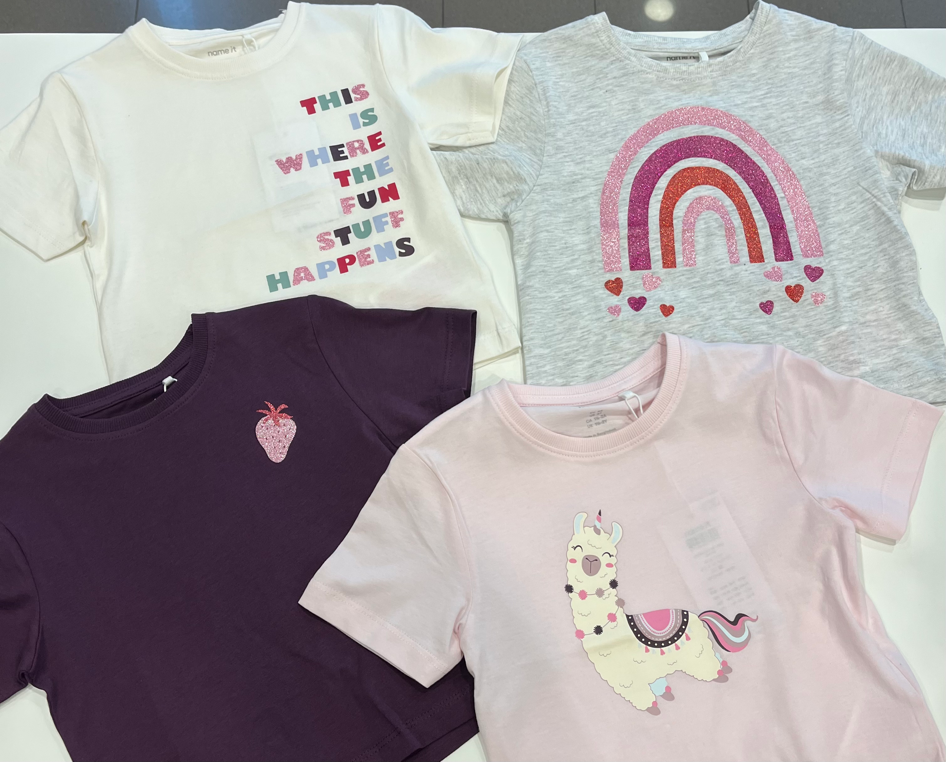 T-shirt fragola glitter