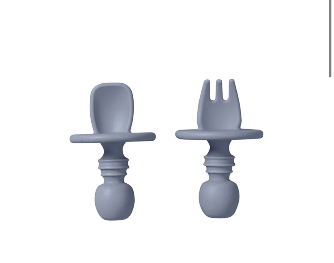 Posate in silicone anti soffocamento
