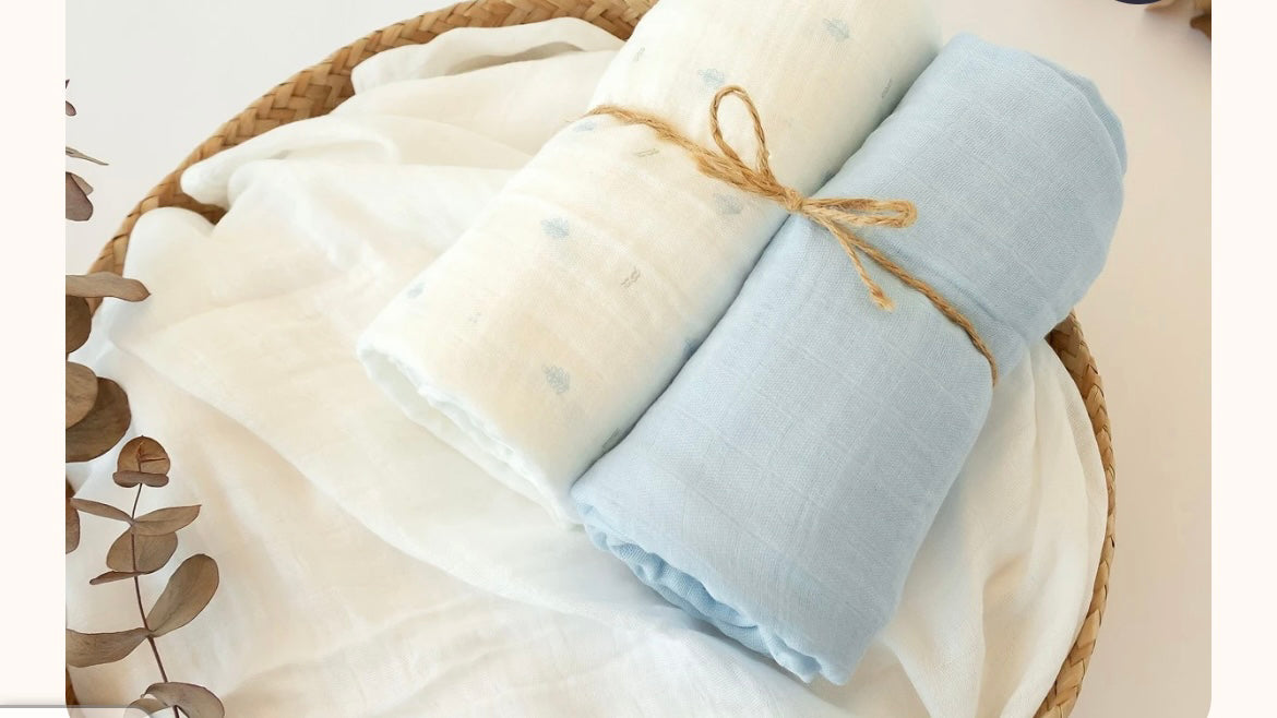Set 2 mussole 120x120 cm