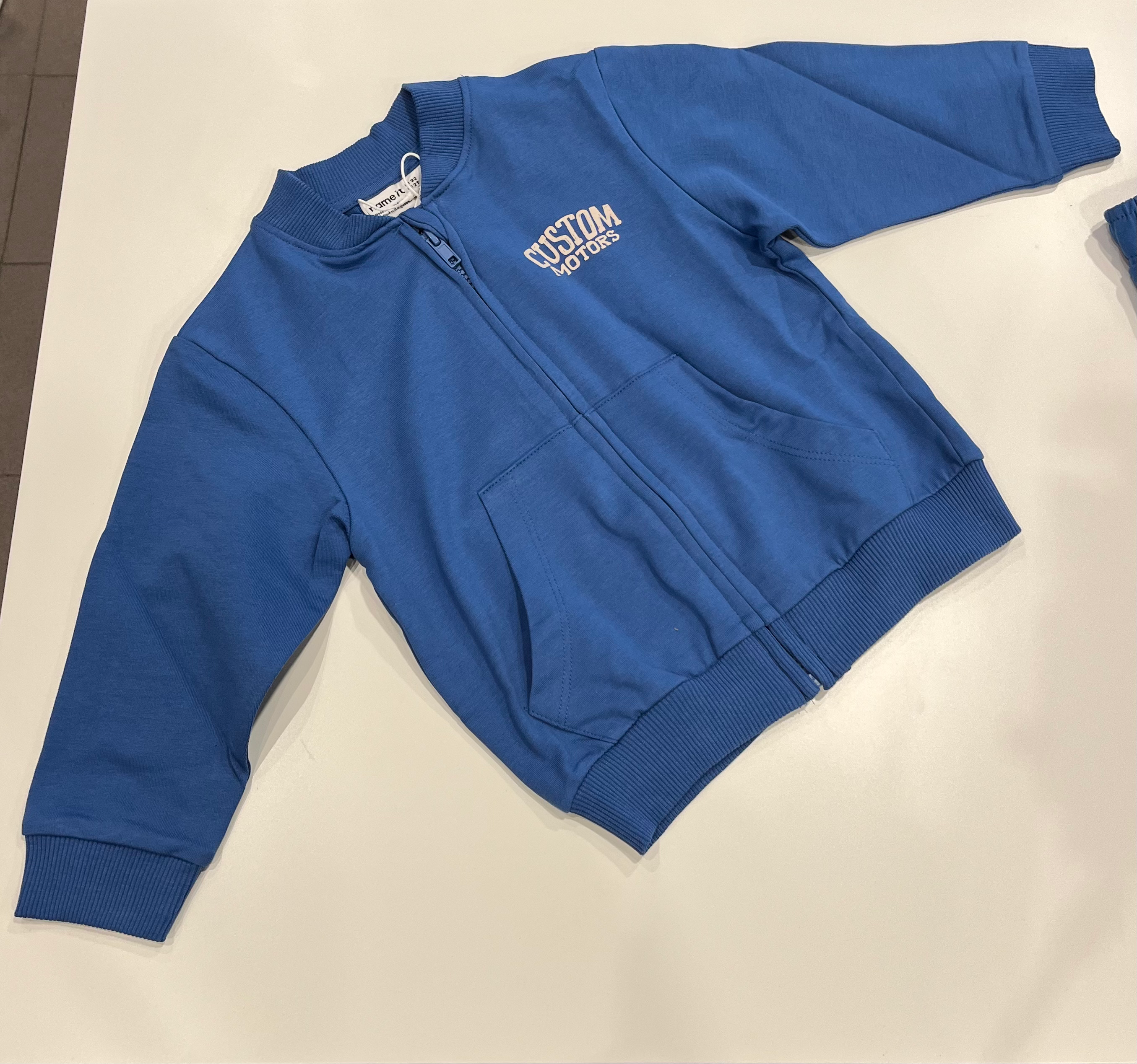 Tuta custom motore blu