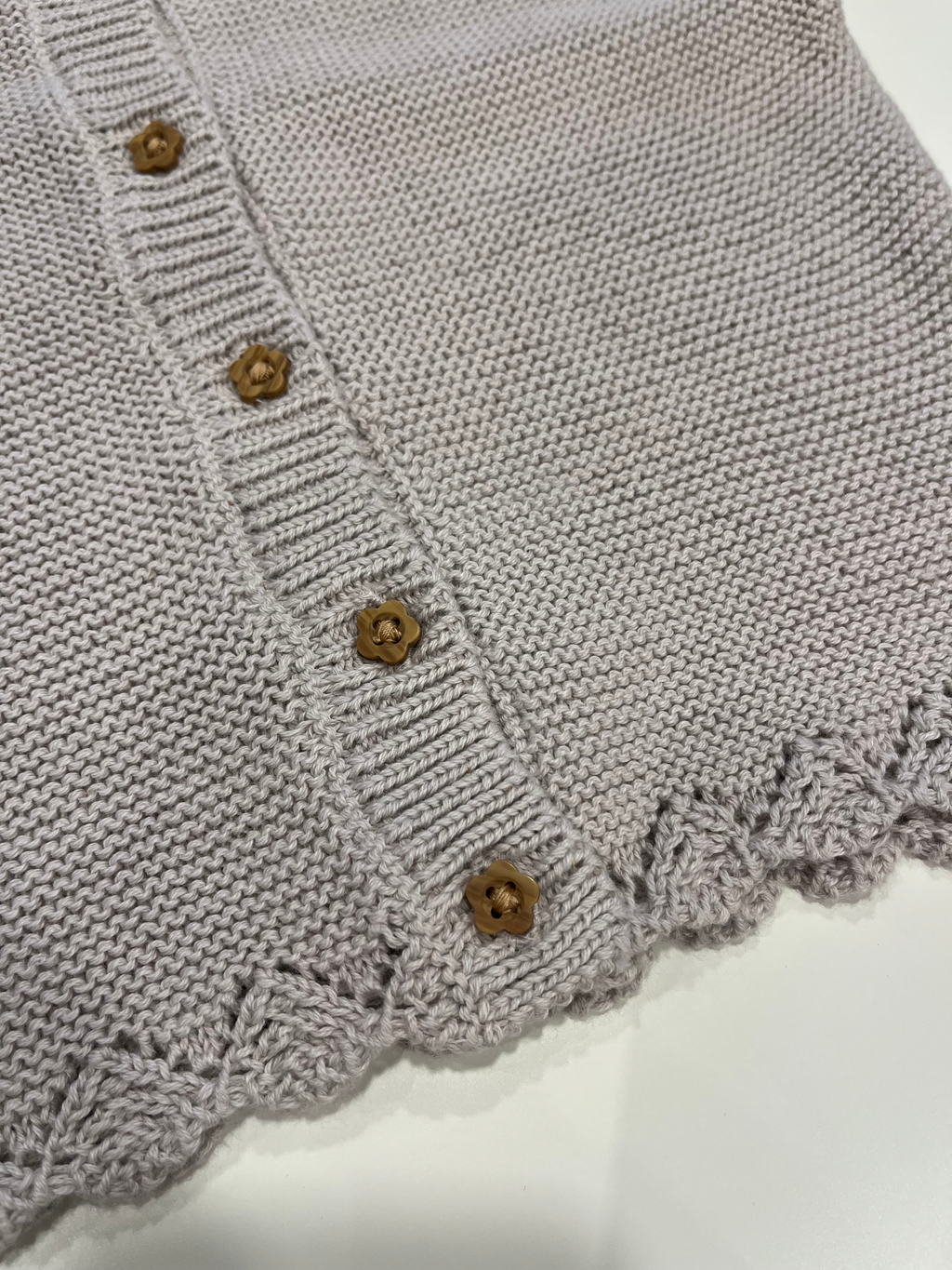 Cardigan in filato ghiaccio