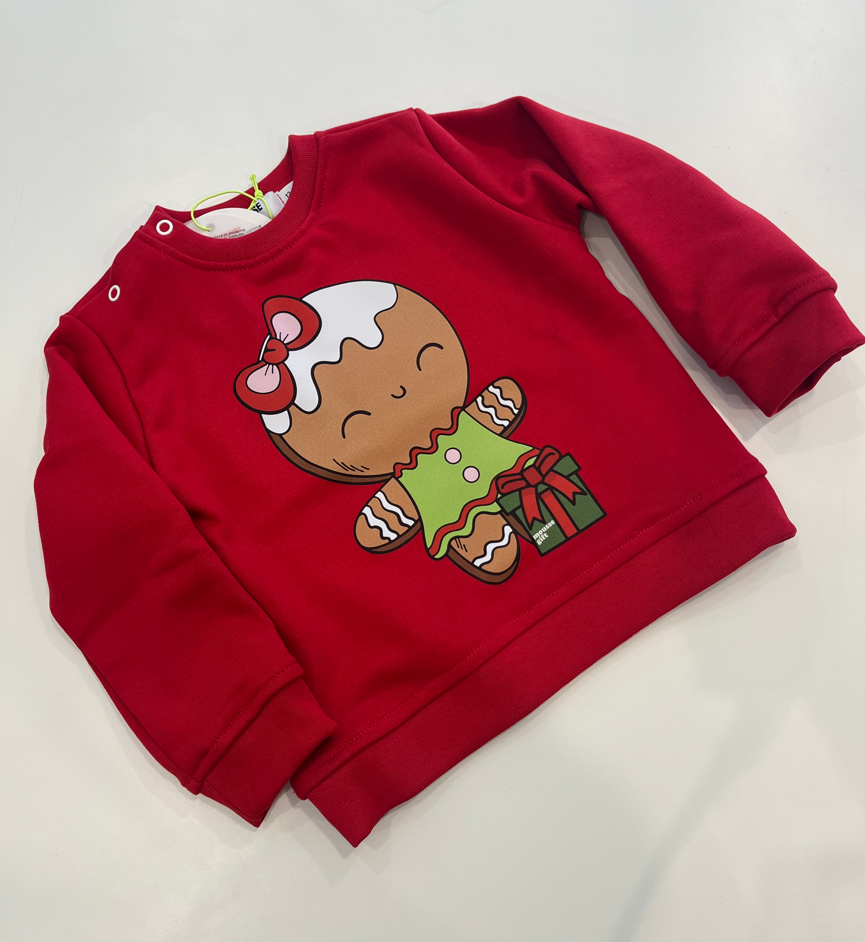 Felpa Natale Pan di zenzero baby