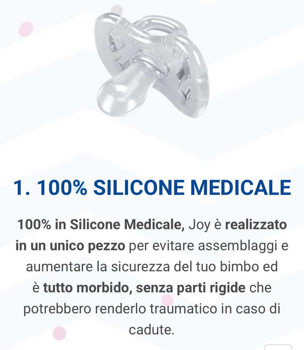 Ciuccio joy ortodontico 2 pezzi