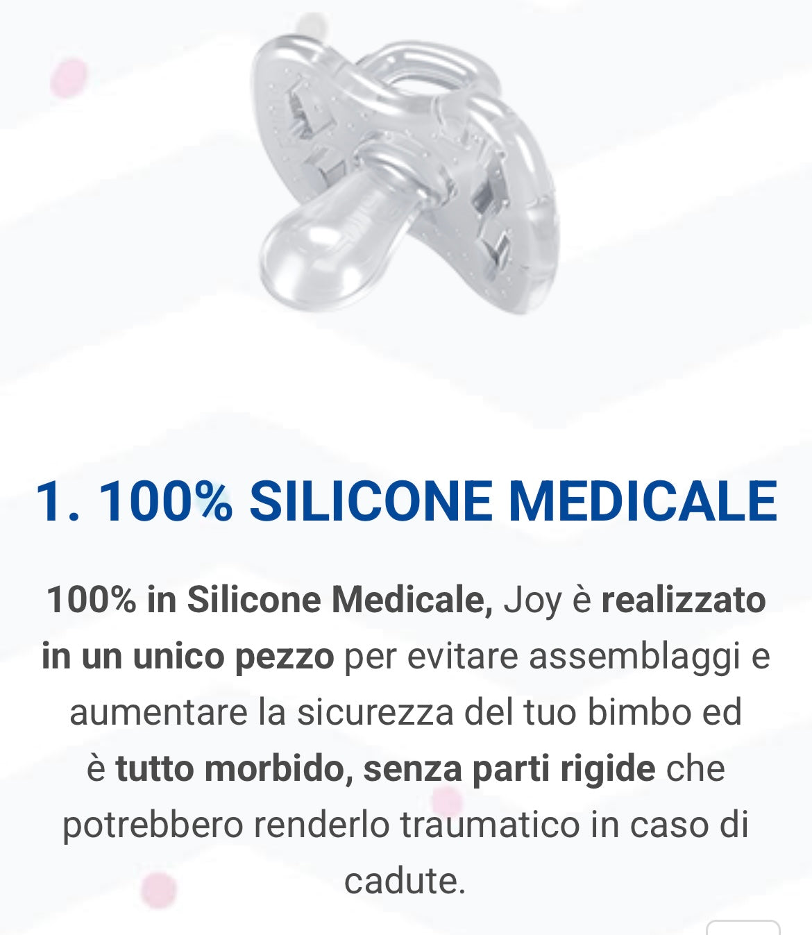 Ciuccio joy ortodontico 2 pezzi