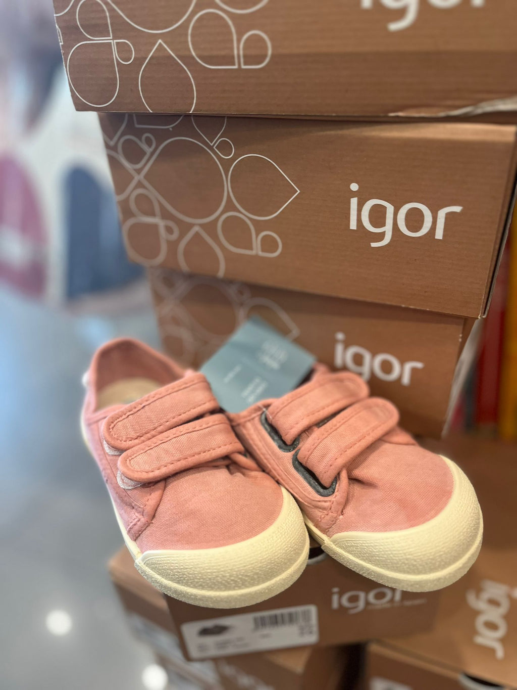 tennis in cotone igor shoes rosa