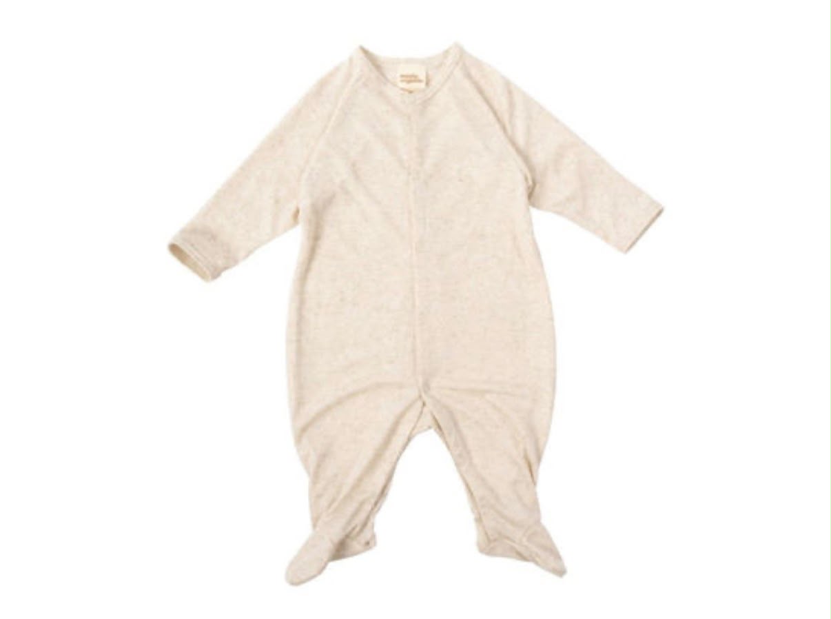 TUTINA CON PIEDINI MELANGE ECRU