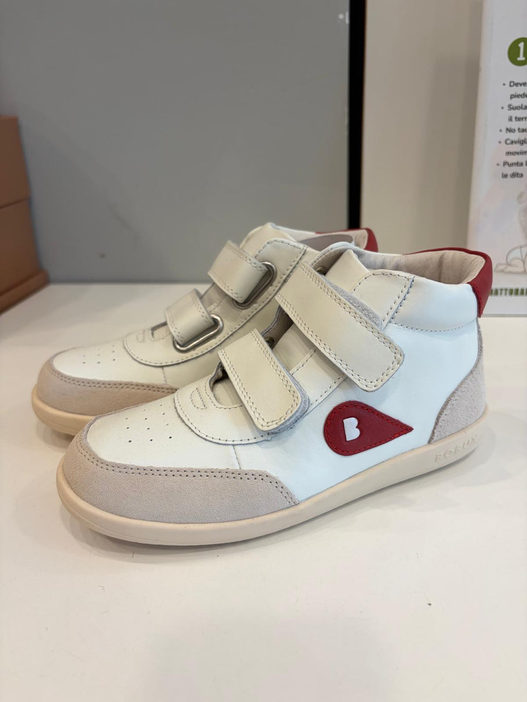 bobux kid plus champ high chalk-radiant red