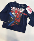 MAGLIA IN COTONE SPIDER MAN BLU