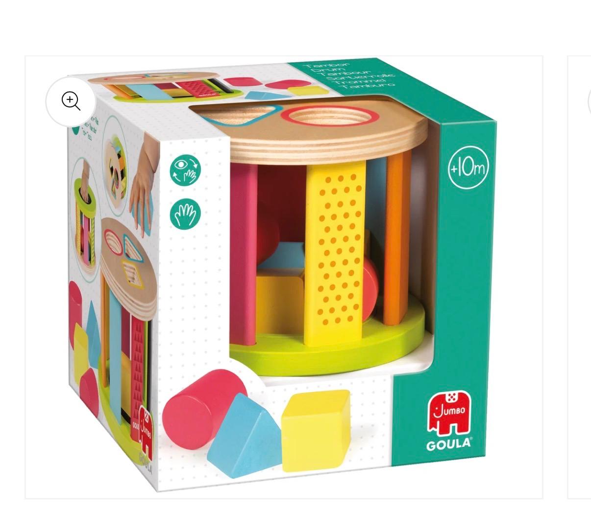 tamburo e incastri con forme geometriche