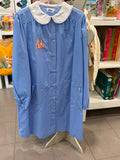 grembiule azzurro bottoni ballerina