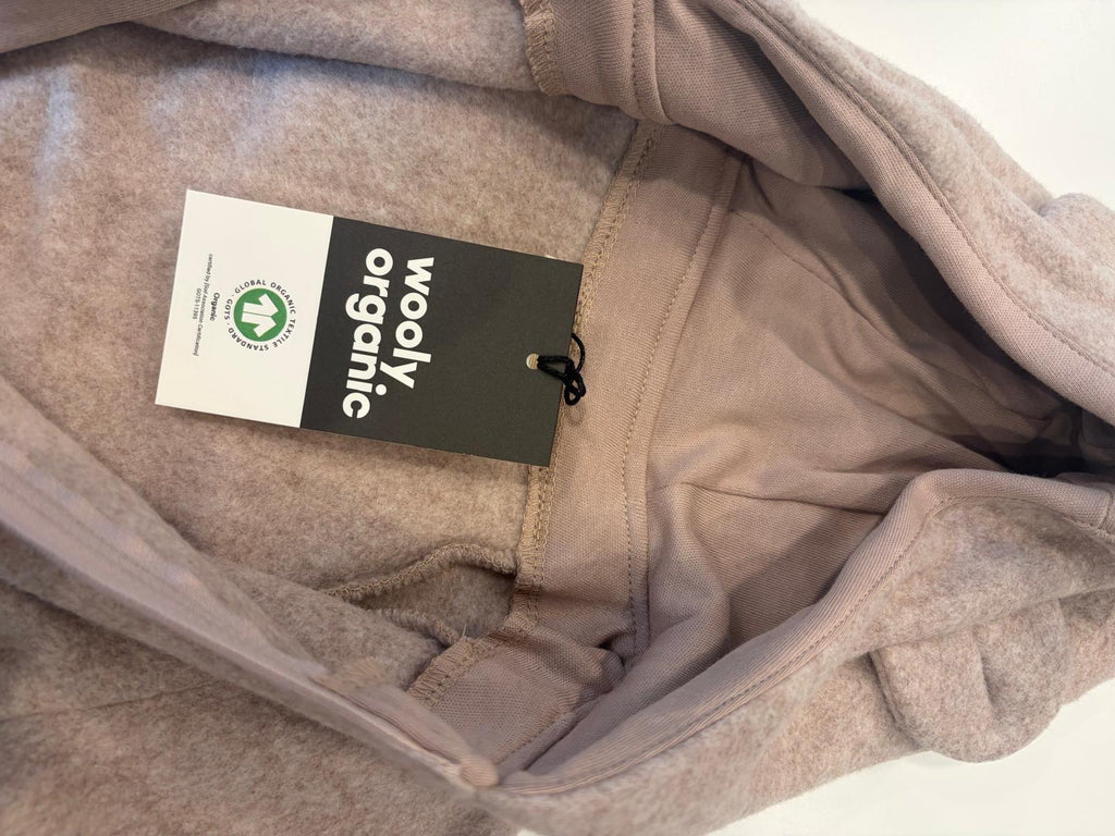 tutina con cappuccio wooly organic