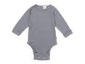 bodi manica lunga blu wooly organic