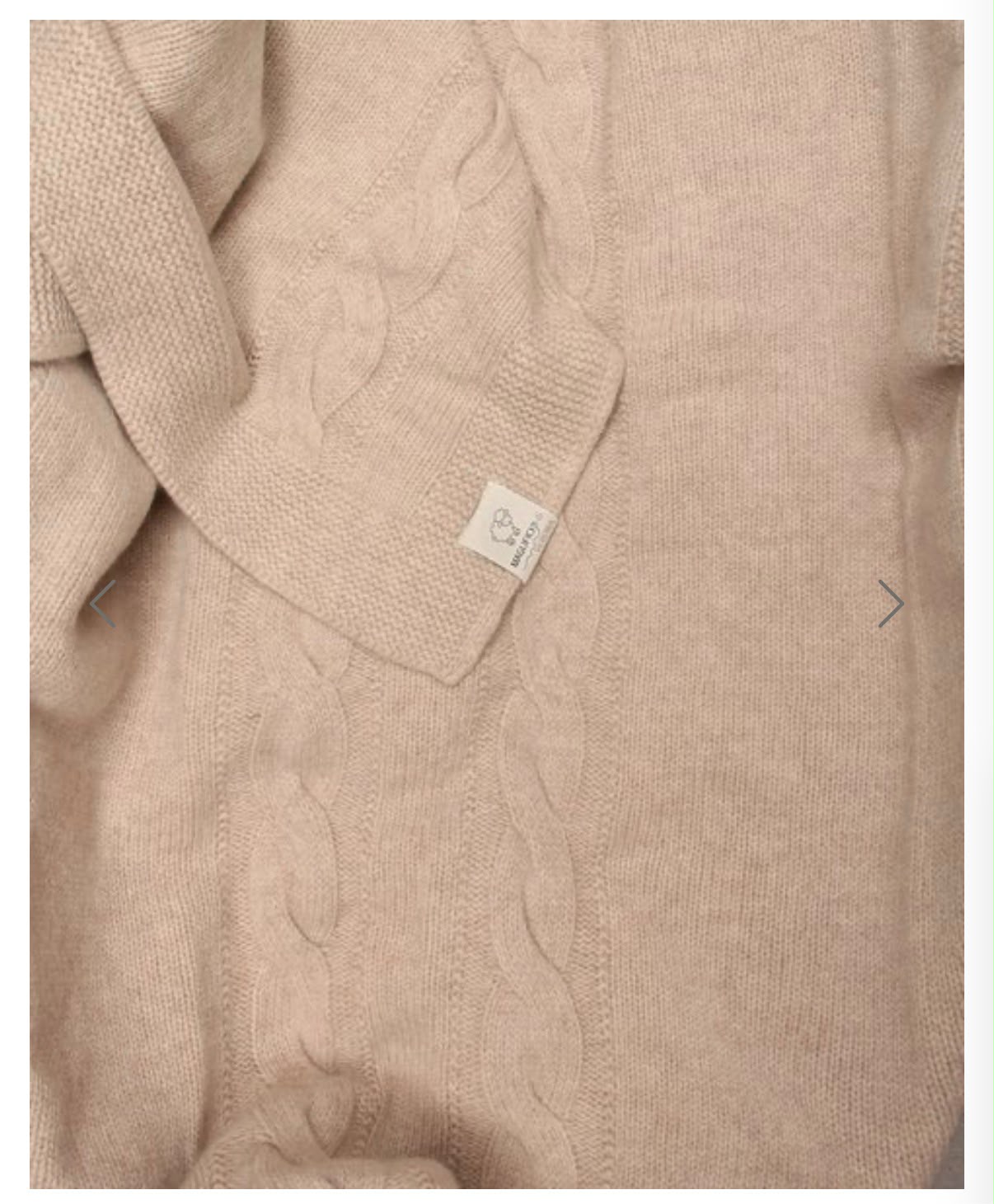 COPERTA CULLA LA MERINO 80X100 CM MAGLIFICIO DI VERONA