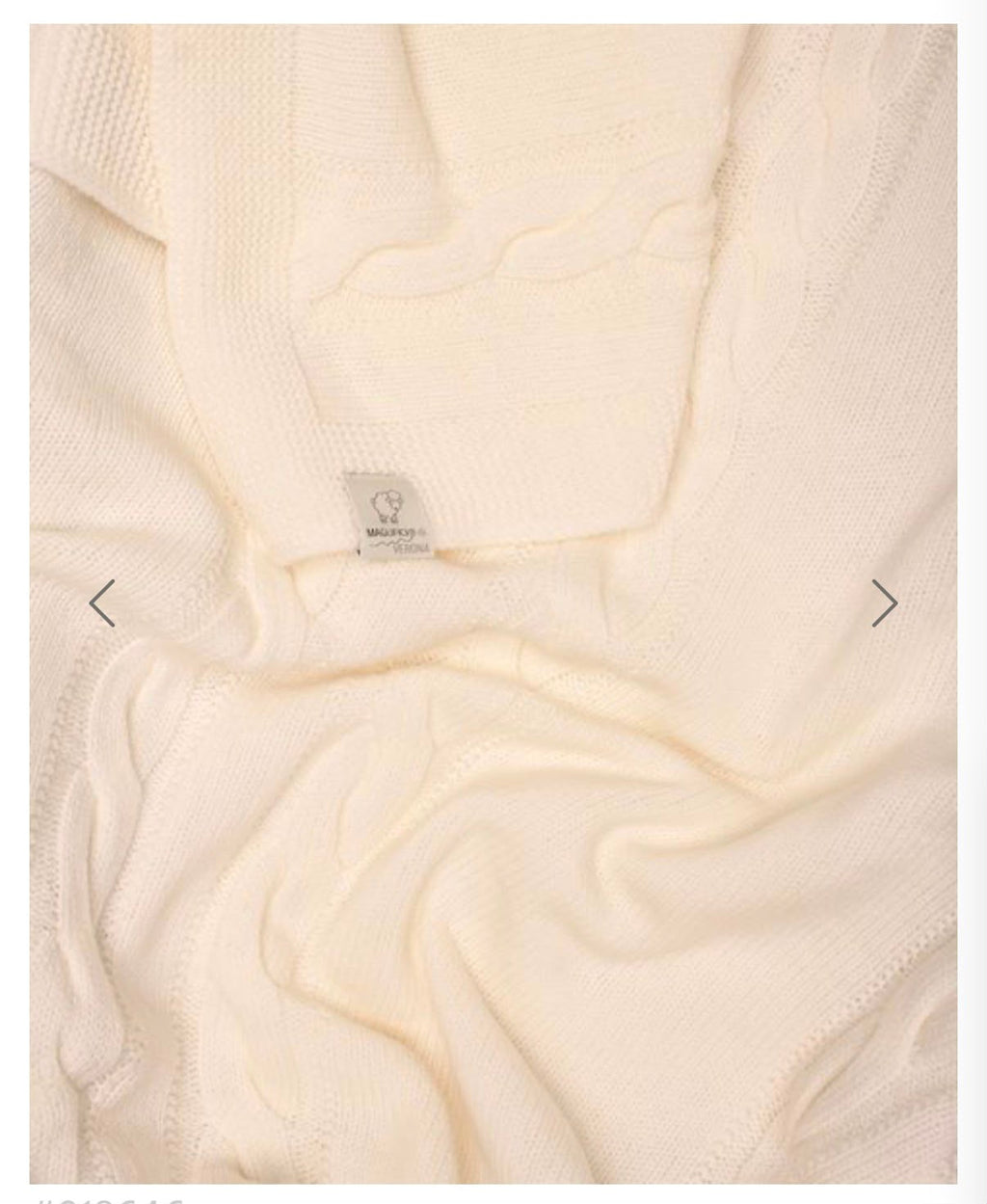 COPERTA CULLA LA MERINO 80X100 CM MAGLIFICIO DI VERONA