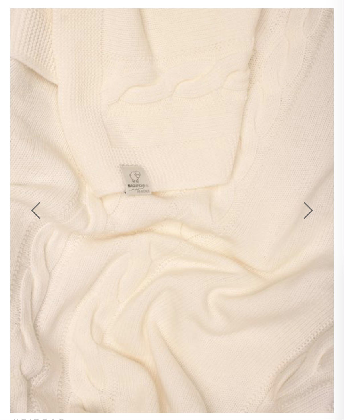 COPERTA CULLA LA MERINO 80X100 CM MAGLIFICIO DI VERONA