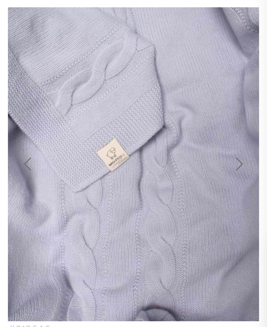 COPERTA CULLA LA MERINO 80X100 CM MAGLIFICIO DI VERONA