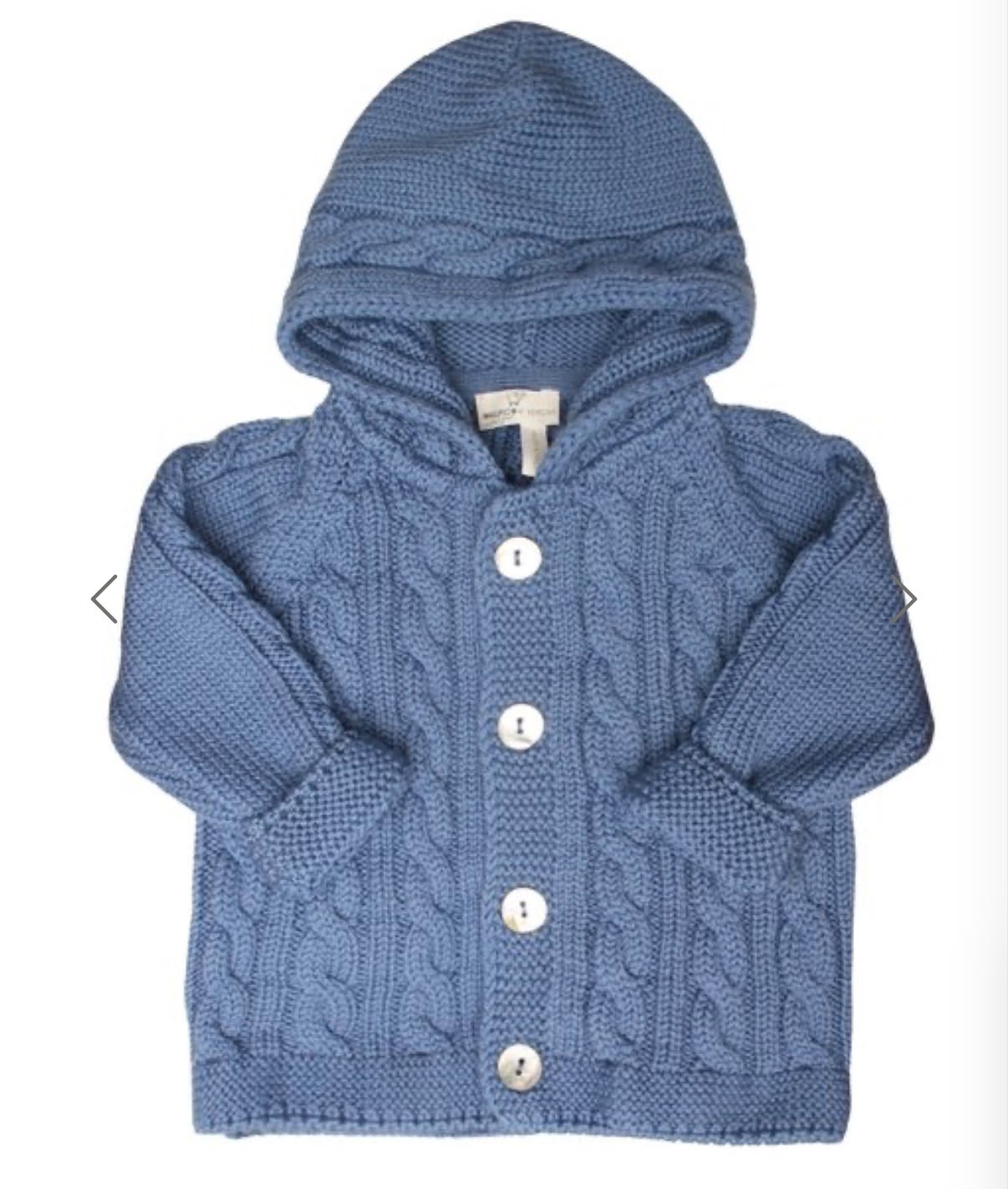 CARDIGAN CON CAPPUCCIO LANA MERINO MAGLIFICIO DI VERONA