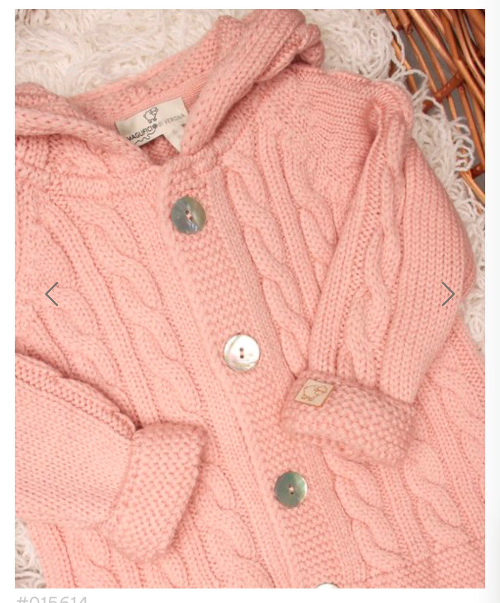 CARDIGAN CON CAPPUCCIO LANA MERINO MAGLIFICIO DI VERONA