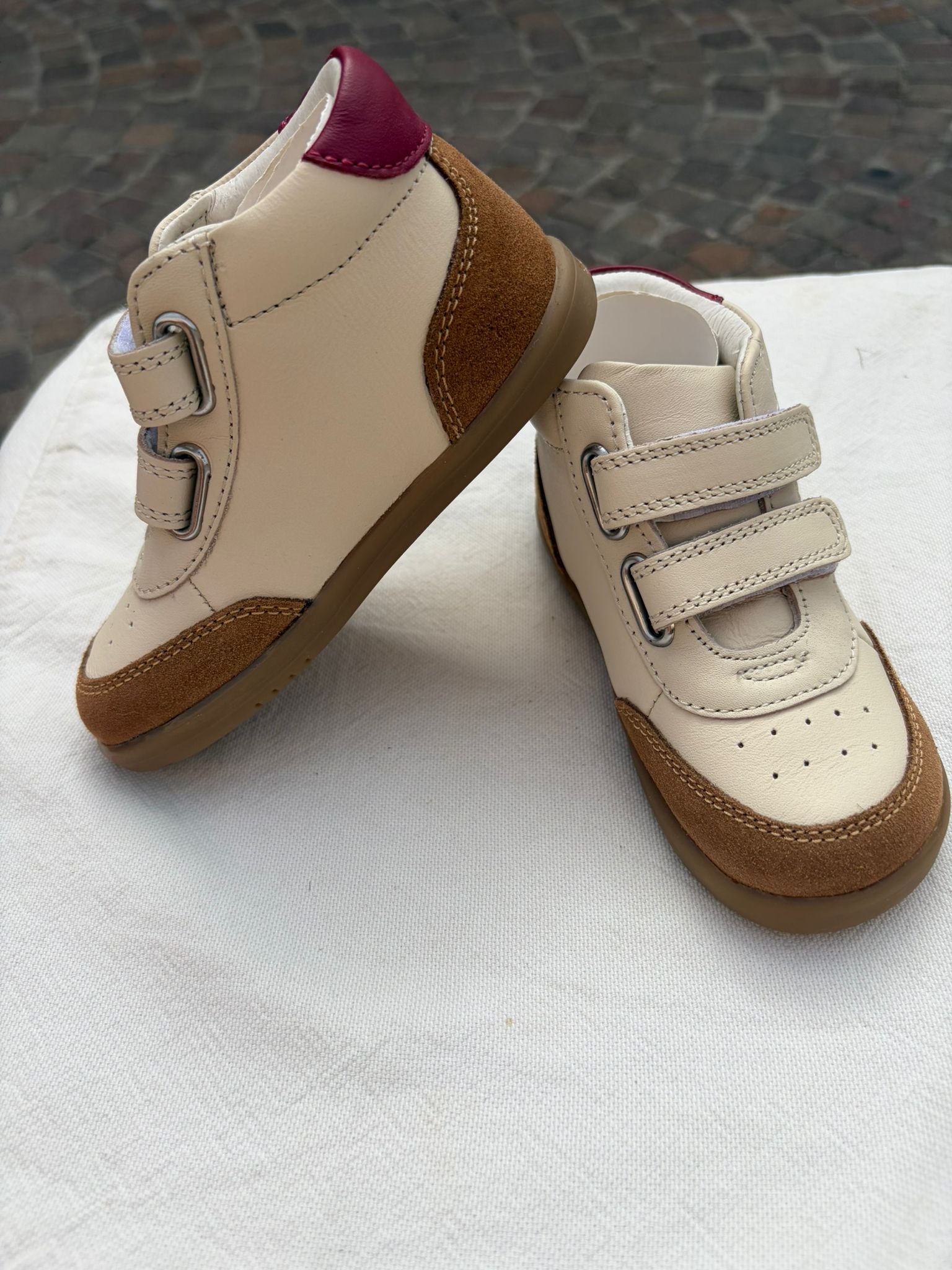 BOBUX I WALK CHAMP HIGH-BQ CHALK-CARAMEL-TIBETAN RED
