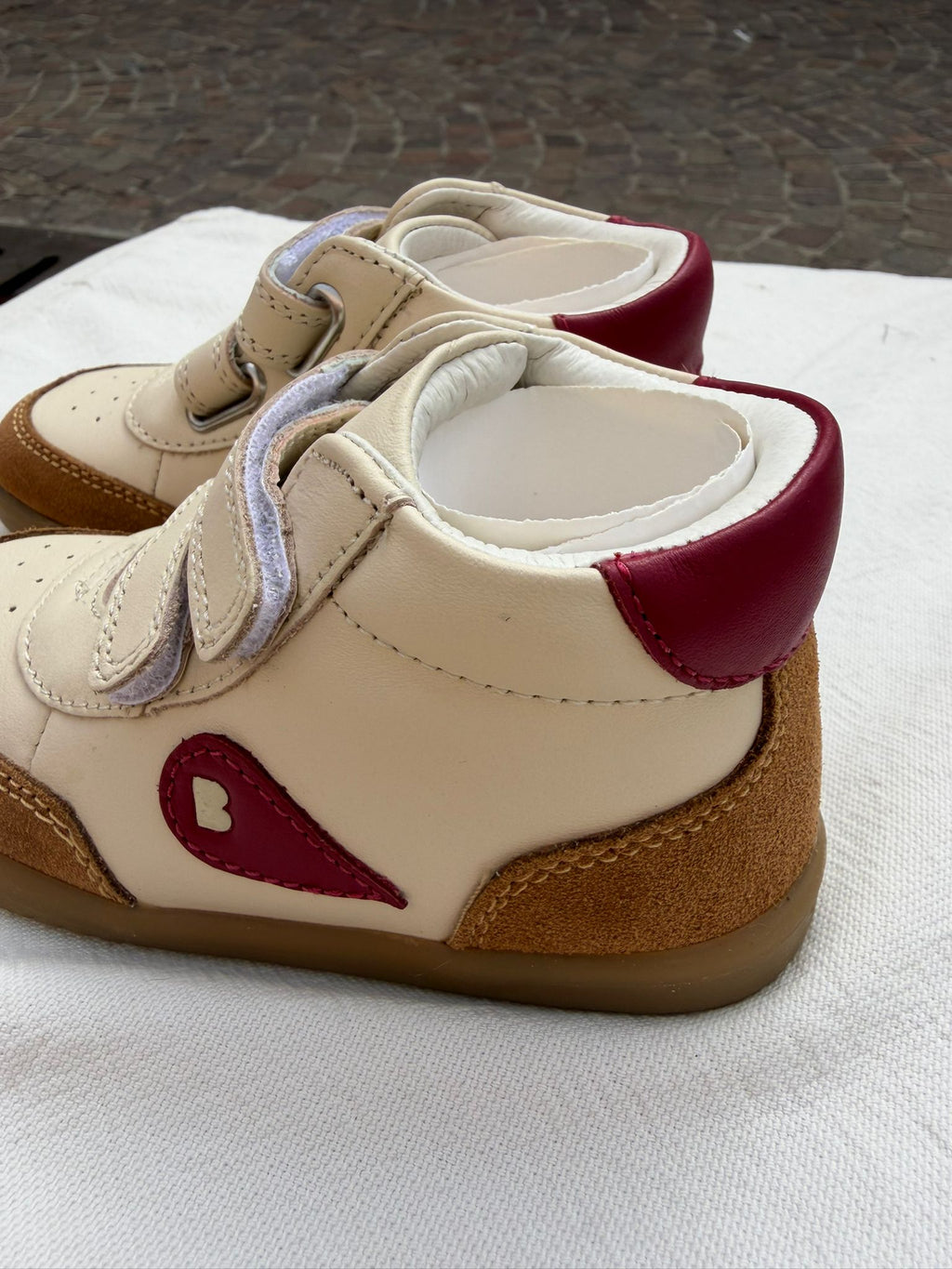 BOBUX I WALK CHAMP HIGH-BQ CHALK-CARAMEL-TIBETAN RED