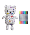 orsetto da colorare con 10 pennarelli eatsleepdoodle