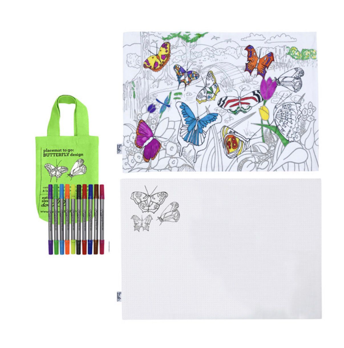 tovaglietta 47x33 cm con 10 pennarelli eatsleepdoddle