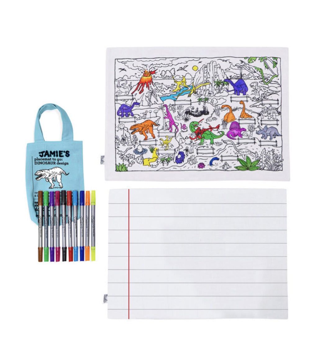 tovaglietta 47x33 cm con 10 pennarelli eatsleepdoddle