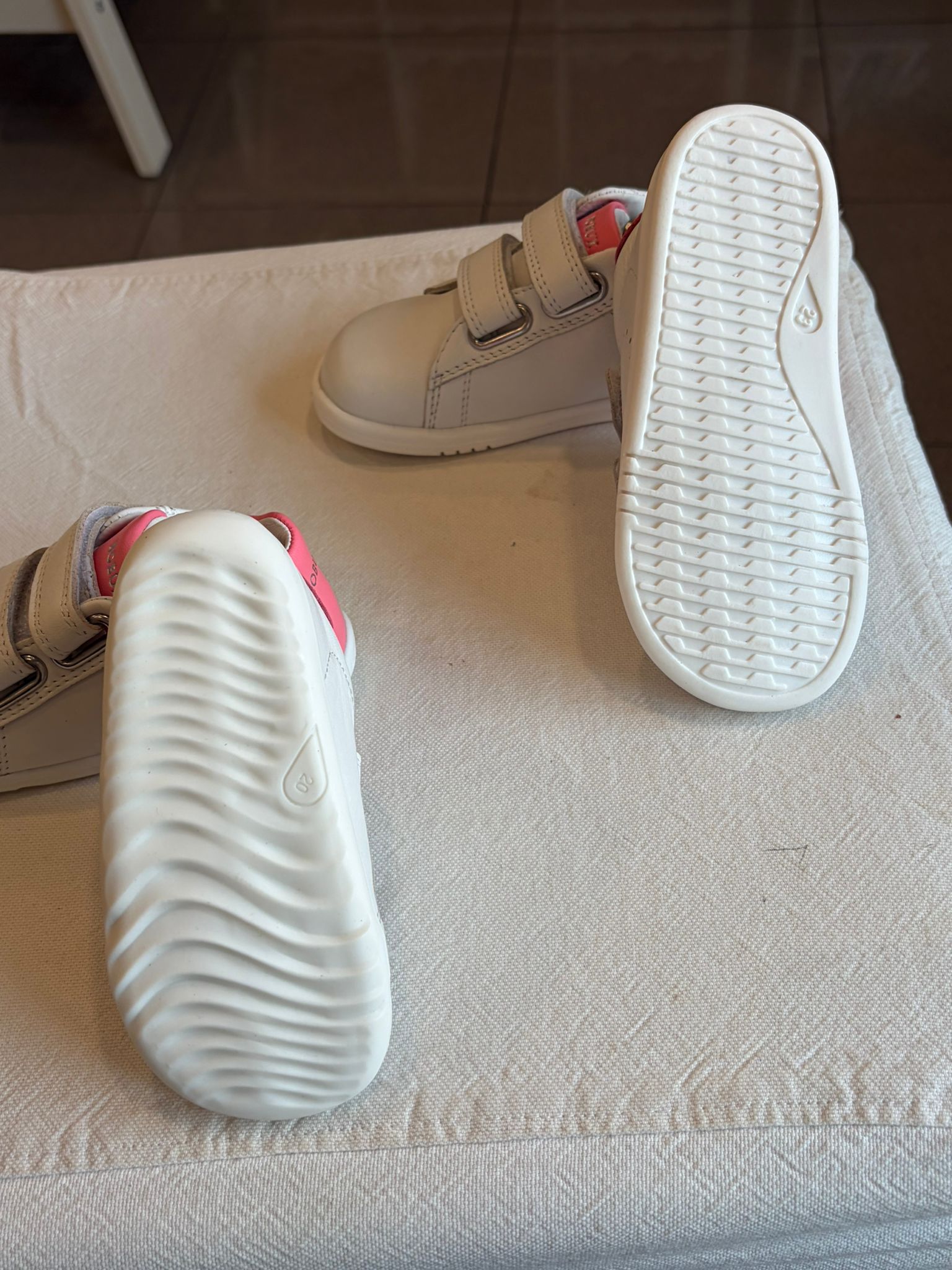 bobux Mavericks-bq white-pink lemonade