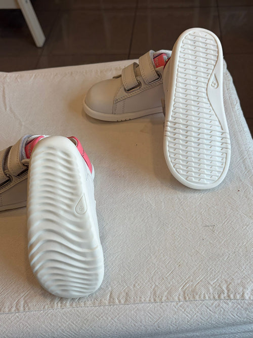 bobux Mavericks-bq white-pink lemonade