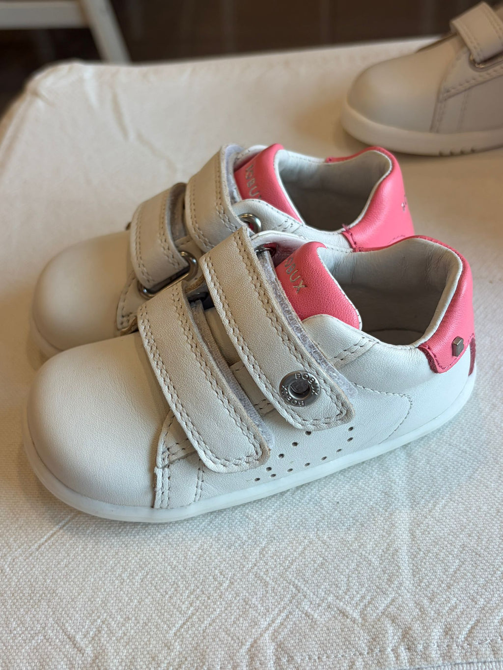bobux Mavericks-bq white-pink lemonade