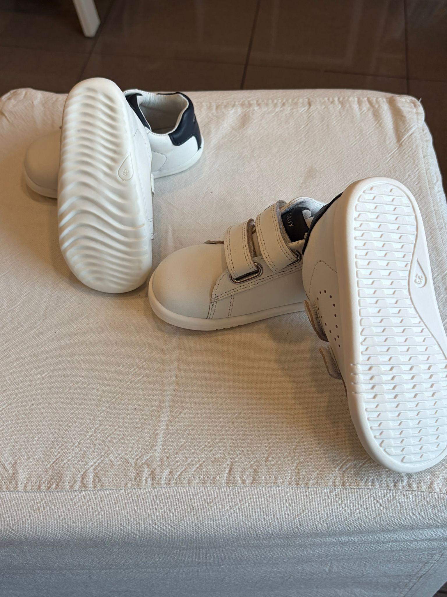 bobux Mavericks-bq white-navy