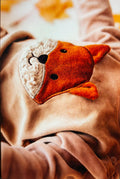 completo volpe nocciola ciniglia di cotone gots wooly organic