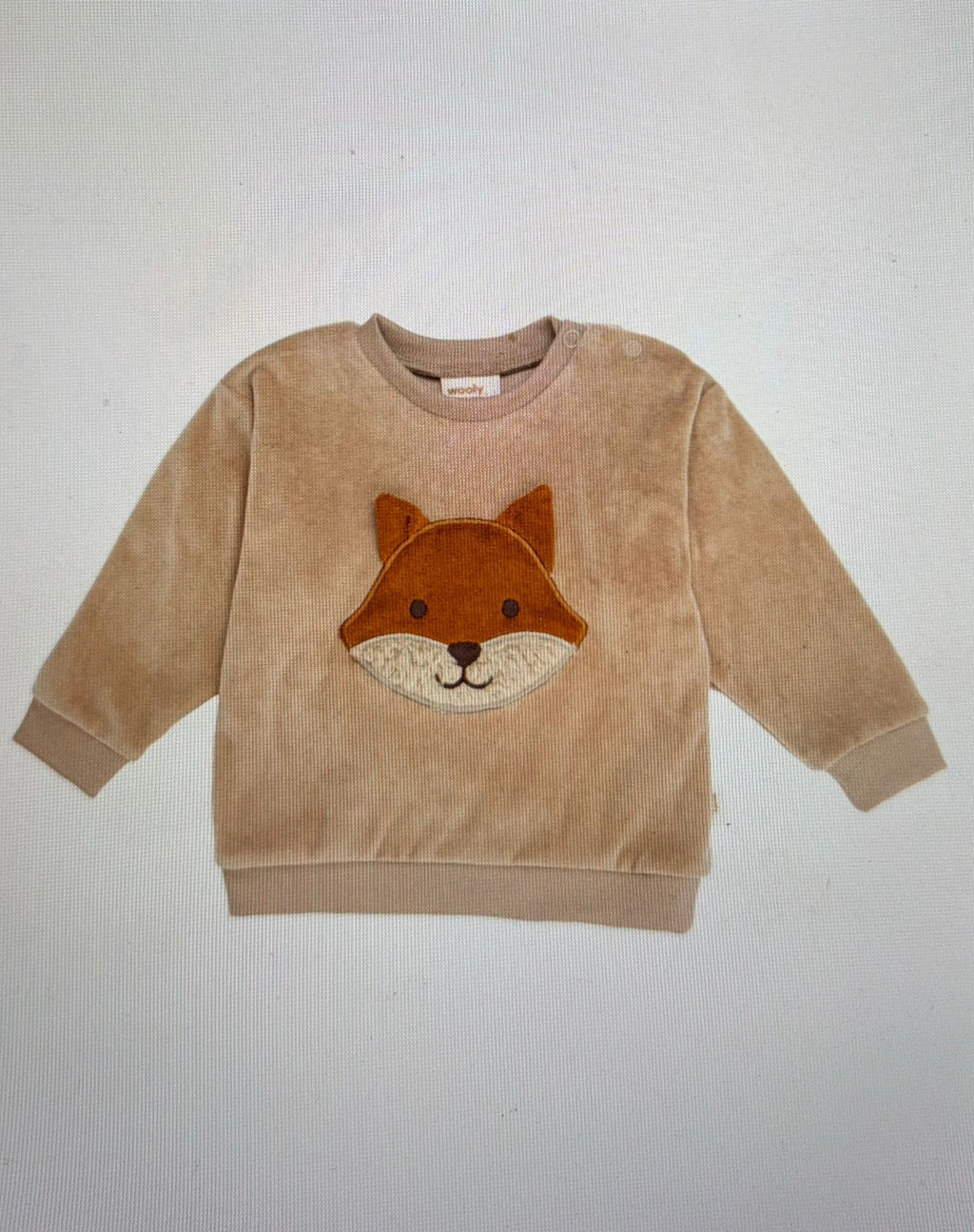 completo volpe nocciola ciniglia di cotone gots wooly organic