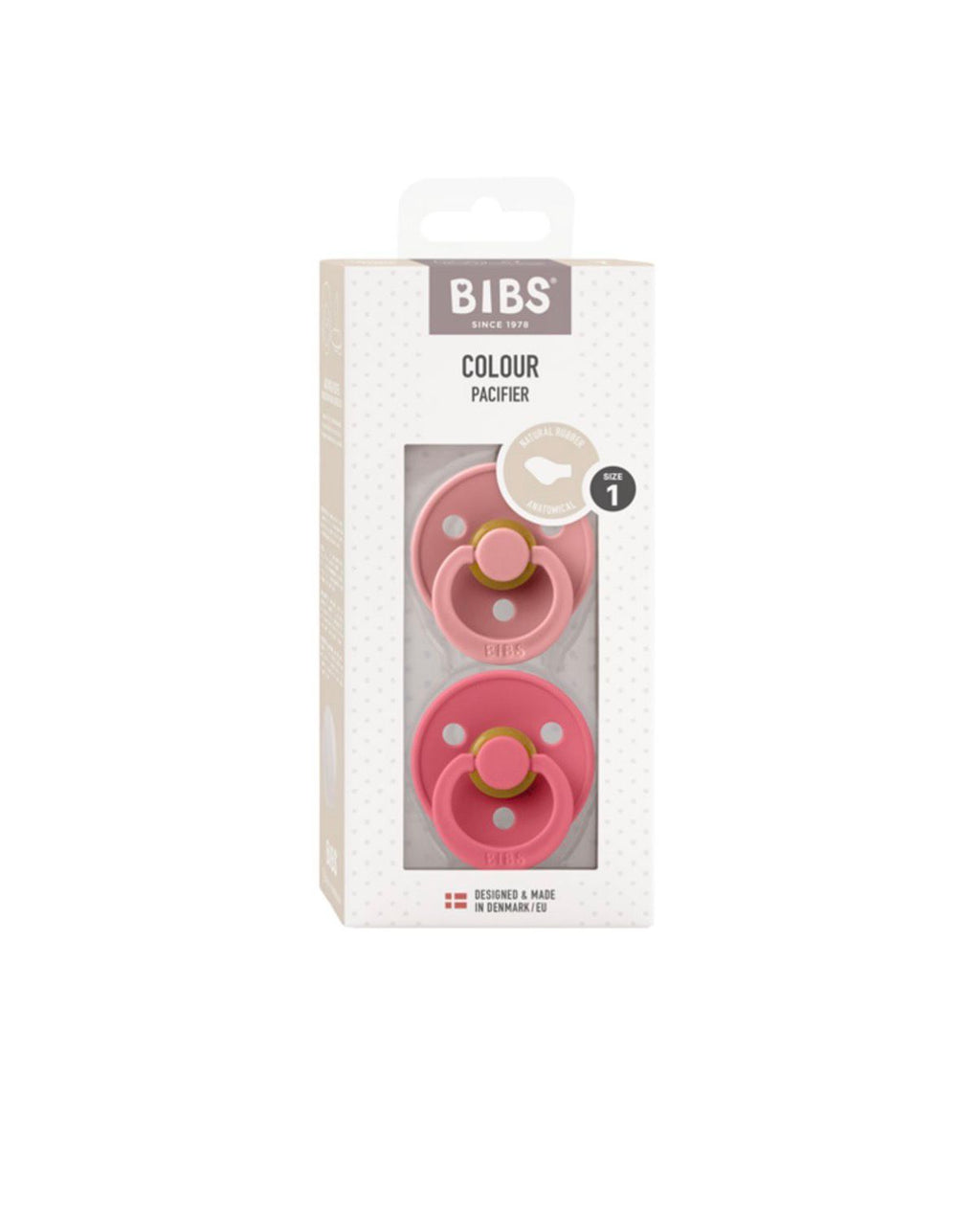 BIBS se 2 ciucci colour anatomical in lattice taglia 0/6 mesi