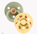 BIBS set 2 pezzi ciucci colour studio api e coccinelle