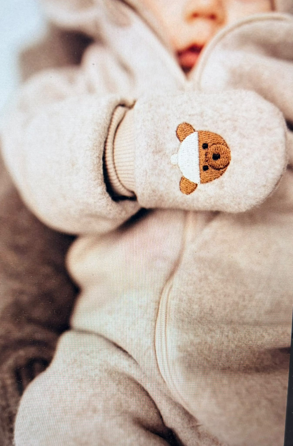 guantino o muffole in pile di cotone gots wooly organics