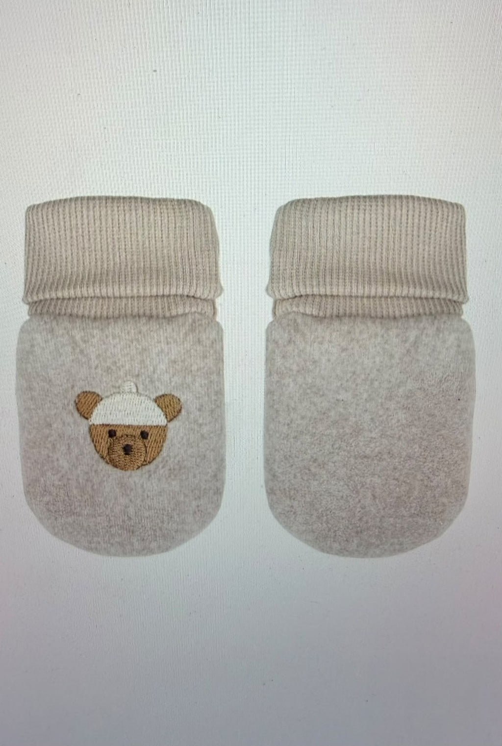 guantino o muffole in pile di cotone gots wooly organics