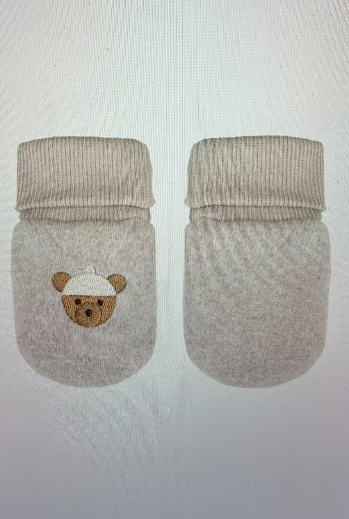 guantino o muffole in pile di cotone gots wooly organics