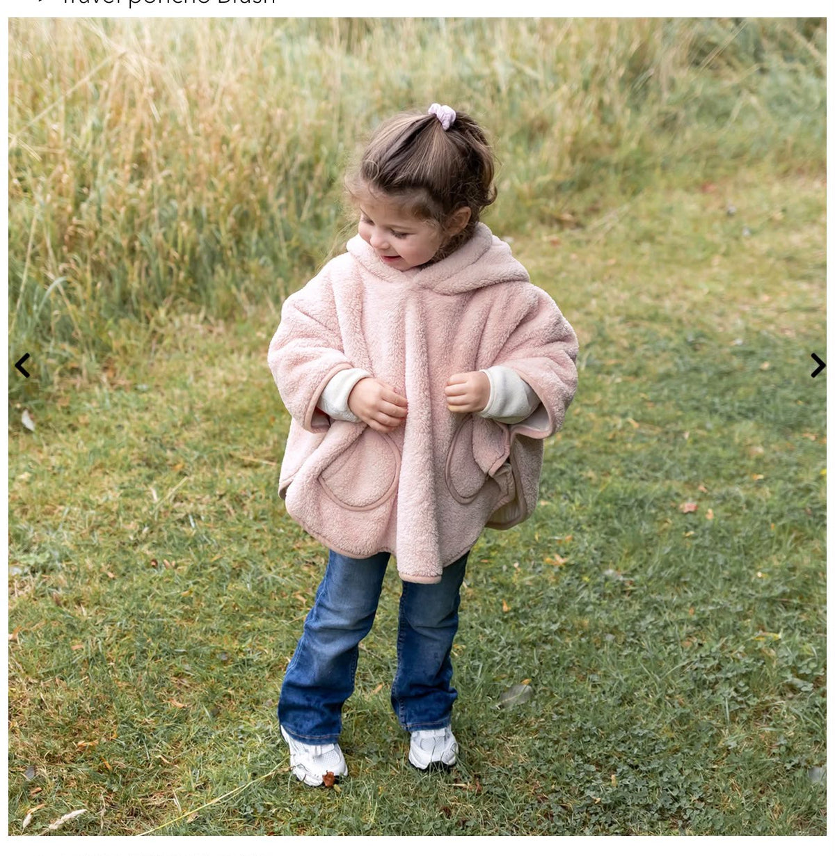 poncho 9/36 mesi teddy bemini rosa