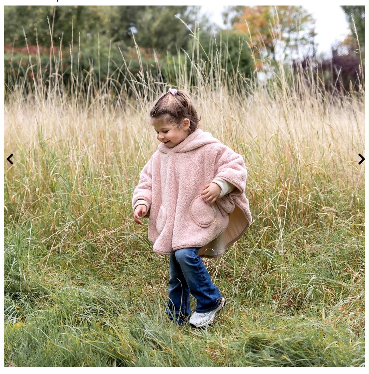 poncho 9/36 mesi teddy bemini rosa