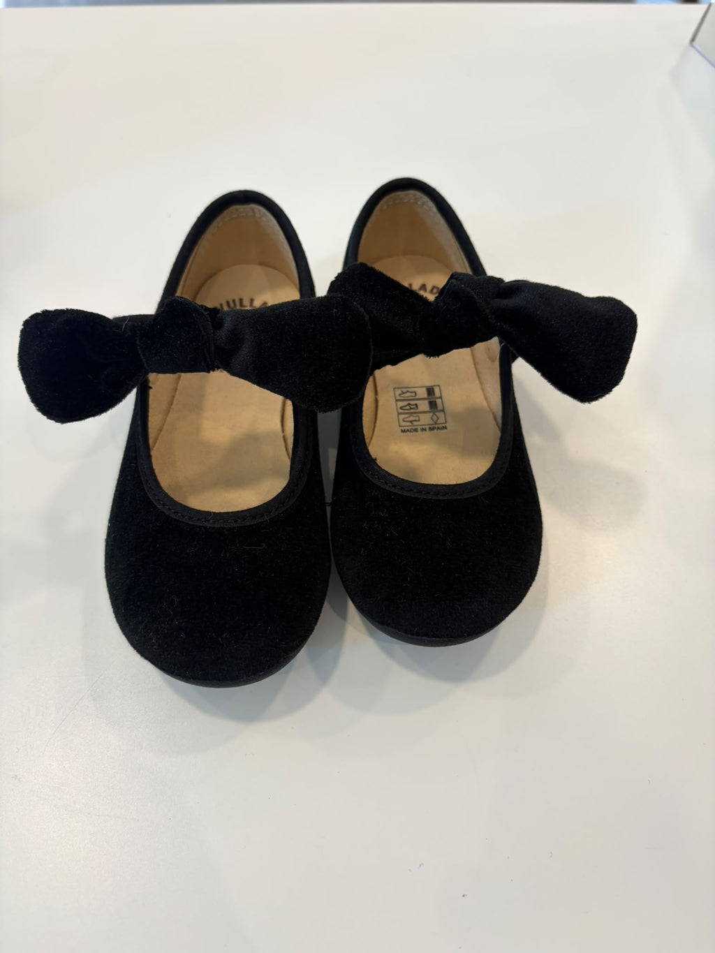 ballerina nera con laccetto e fiocco rimovibile vulladi