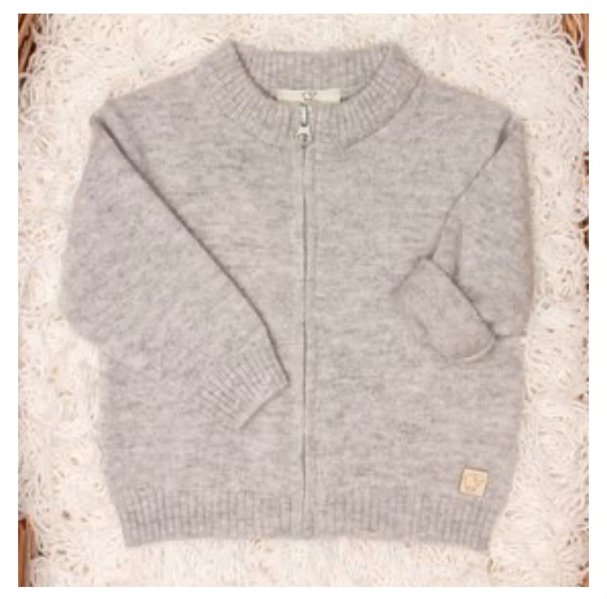 cardigan con cerniera in pura lana merino extrafine maglificio di Verona